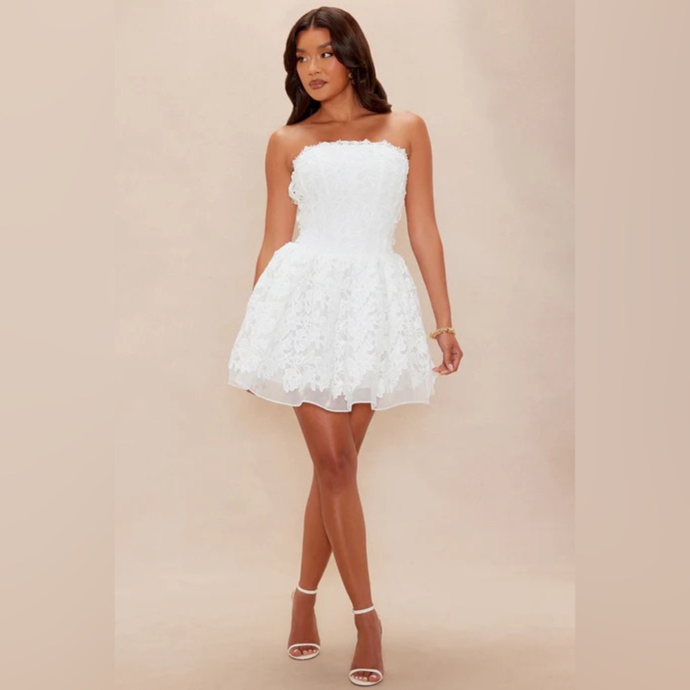 Fashion Nova - Evalina Embroidered Mini Dress